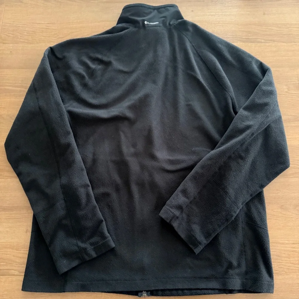 The North Face Mens FlashDry Full Zip Fleece Jacket Black Large L Gorpcore
